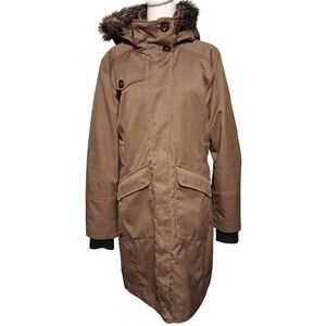 Lole Women's Tan Hooded Ski Jacket